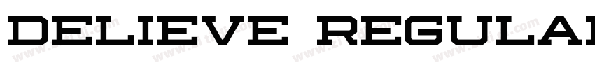 Delieve Regular字体转换
